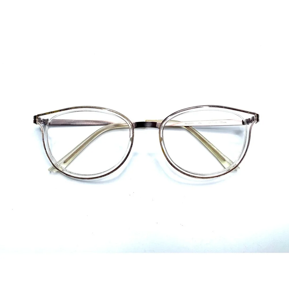 Isaac Mizrahi NY Women Eyeglass Clear Oval Gold Temples IM30001 PK 50-18-135